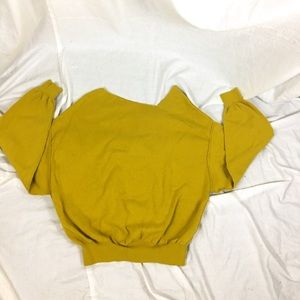 Free People Mustard Yellow Sweater